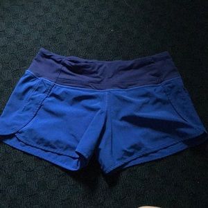 Lululemon speed shorts